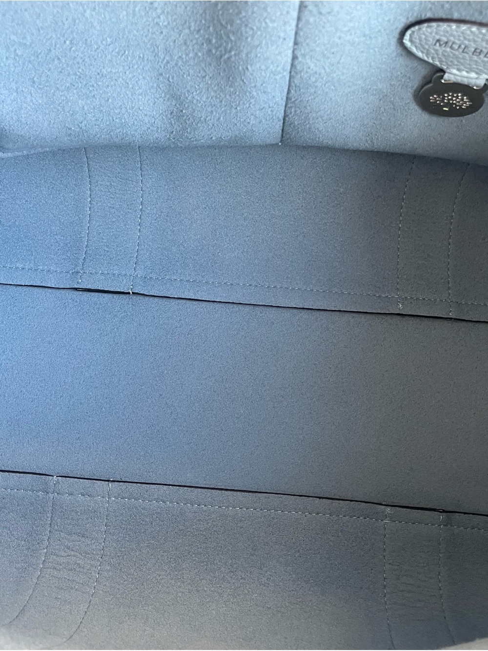 Mulberry Bayswater Light Blue Leather Style Satchel - Picture 6 of 8